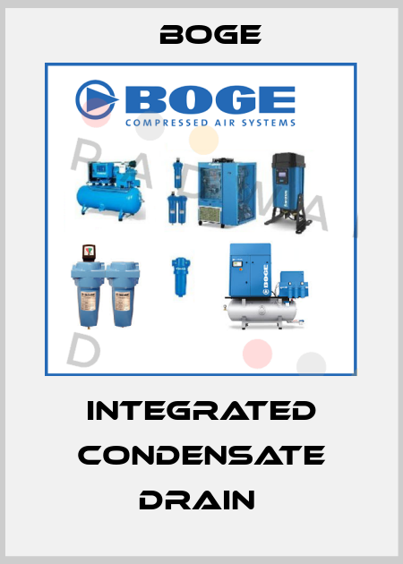 Integrated condensate drain  Boge