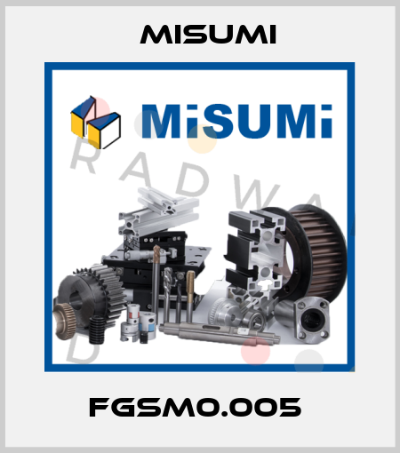 FGSM0.005  Misumi