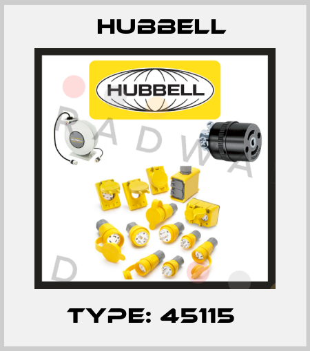 Type: 45115  Hubbell
