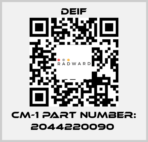 CM-1 part number: 2044220090  Deif