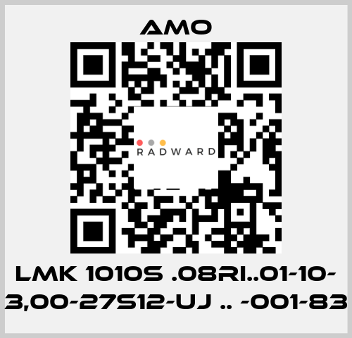 LMK 1010S .08RI..01-10- 3,00-27S12-UJ .. -001-83 Amo
