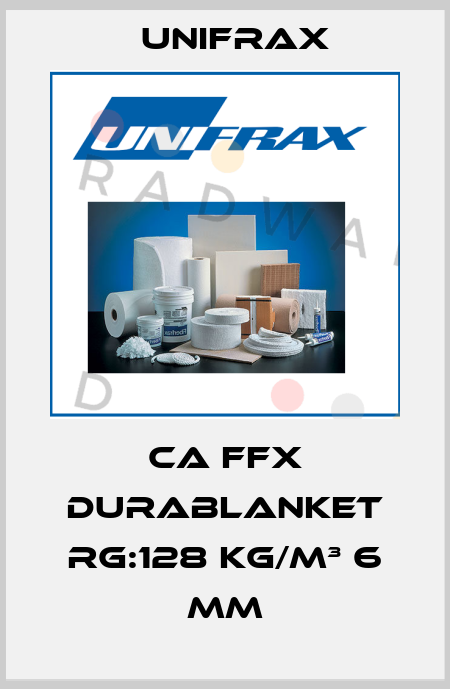 CA FFX DURABLANKET RG:128 KG/M³ 6 MM Unifrax