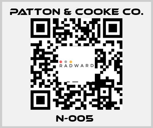 N-005  Patton & Cooke Co.
