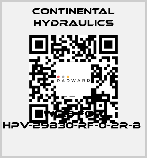wire for HPV-29B30-RF-0-2R-B  Continental Hydraulics