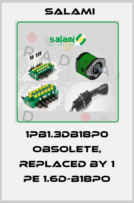 1PB1.3DB18P0 obsolete, replaced by 1 PE 1.6D-B18PO Salami