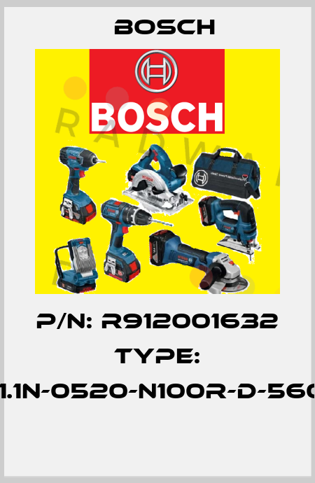 P/N: R912001632 Type: FELR01.1N-0520-N100R-D-560-NNNN  Bosch