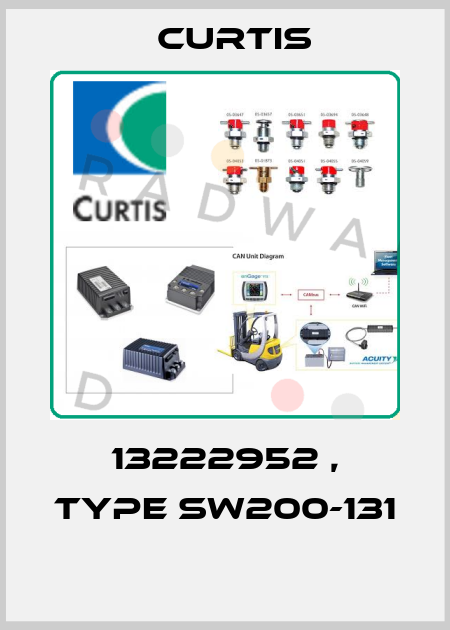 13222952 , type SW200-131  Curtis