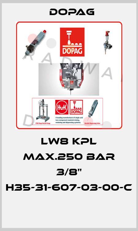 LW8 KPL MAX.250 BAR 3/8" H35-31-607-03-00-C  Dopag