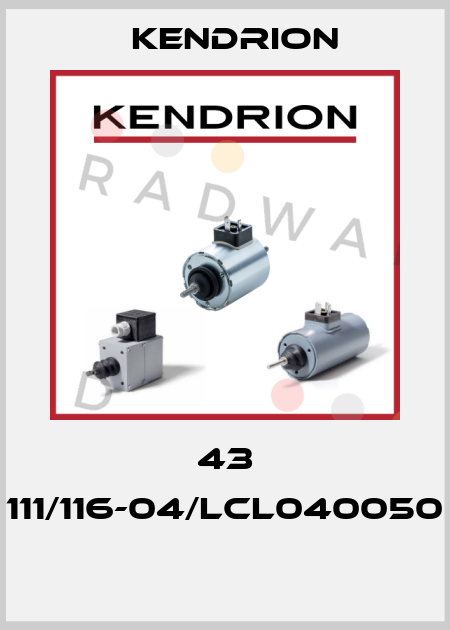 43 111/116-04/LCL040050  Kendrion