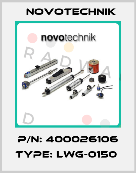 P/N: 400026106 Type: LWG-0150  Novotechnik