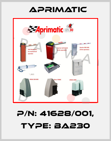 P/N: 41628/001, Type: BA230 Aprimatic
