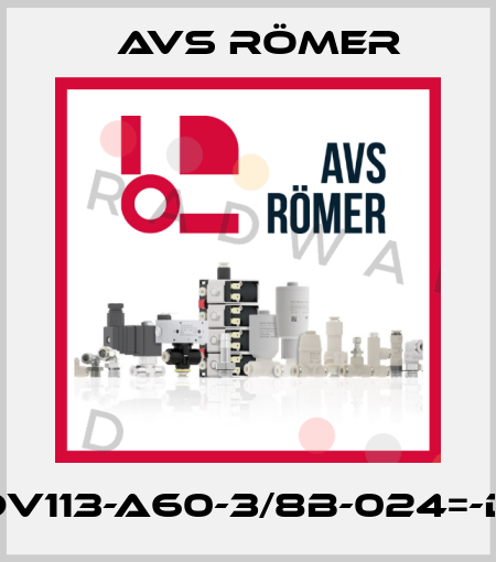 EDV113-A60-3/8B-024=-D9 Avs Römer