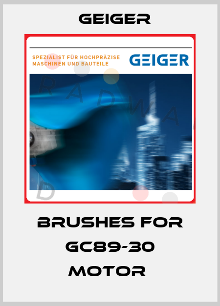 brushes for GC89-30 motor  Geiger