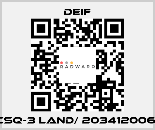 CSQ-3 Land/ 2034120061 Deif