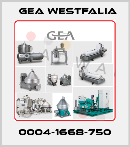 0004-1668-750 Gea Westfalia