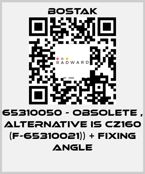 65310050 - obsolete , alternative is CZ160 (F-65310021)) + fixing angle Bostak