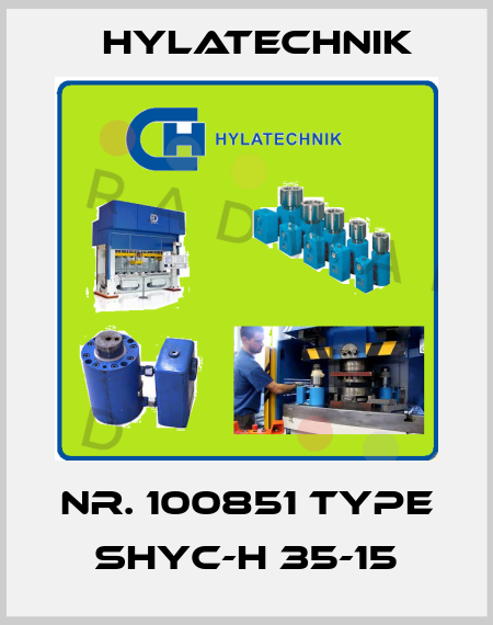 Nr. 100851 Type SHYC-H 35-15 Hylatechnik