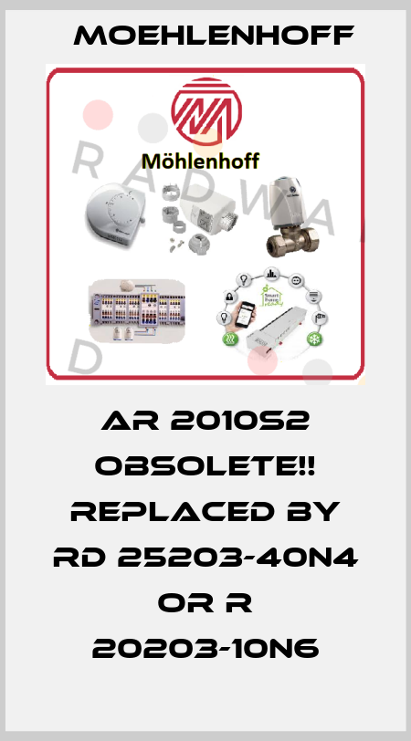 AR 2010S2 Obsolete!! Replaced by RD 25203-40N4 or R 20203-10N6 Moehlenhoff