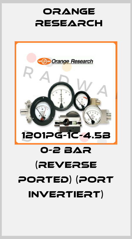 1201PG-1C-4.5B 0-2 BAR (reverse ported) (Port invertiert) Orange Research