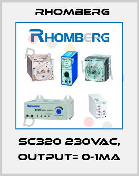 SC320 230VAC, Output= 0-1mA Rhomberg