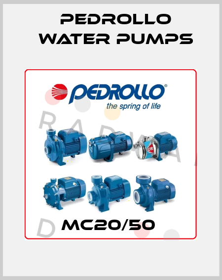 MC20/50  Pedrollo Water Pumps