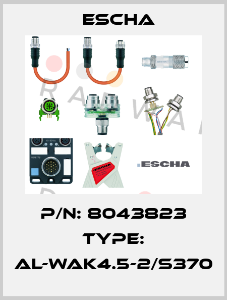 P/N: 8043823 Type: AL-WAK4.5-2/S370 Escha