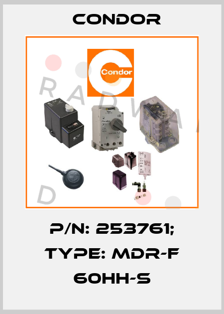 p/n: 253761; Type: MDR-F 60HH-S Condor