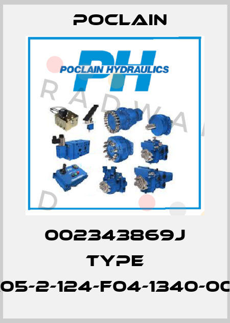 002343869J Type MK05-2-124-F04-1340-0000 Poclain