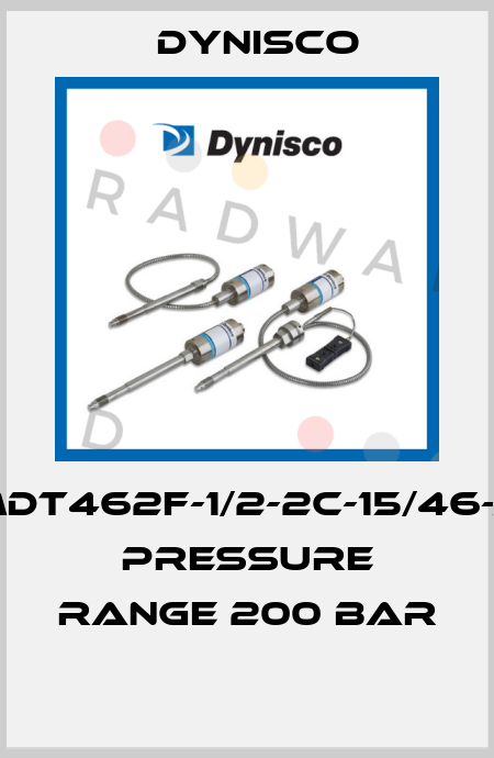 MDT462F-1/2-2C-15/46-A  PRESSURE RANGE 200 BAR  Dynisco