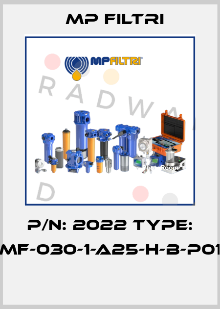 P/N: 2022 Type: MF-030-1-A25-H-B-P01  MP Filtri
