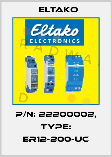 P/N: 22200002, Type: ER12-200-UC Eltako
