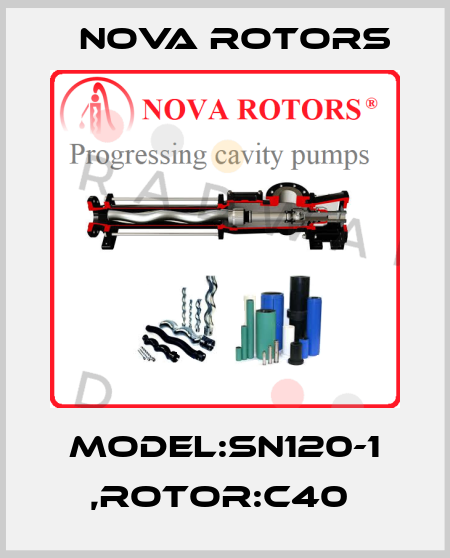 MODEL:SN120-1 ,ROTOR:C40  Nova Rotors