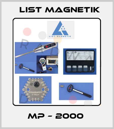 MP – 2000  List Magnetik