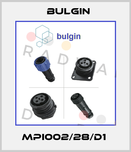 MPI002/28/D1  Bulgin