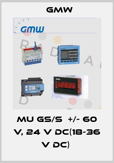 MU GS/S  +/- 60 V, 24 V DC(18-36 V DC)  GMW
