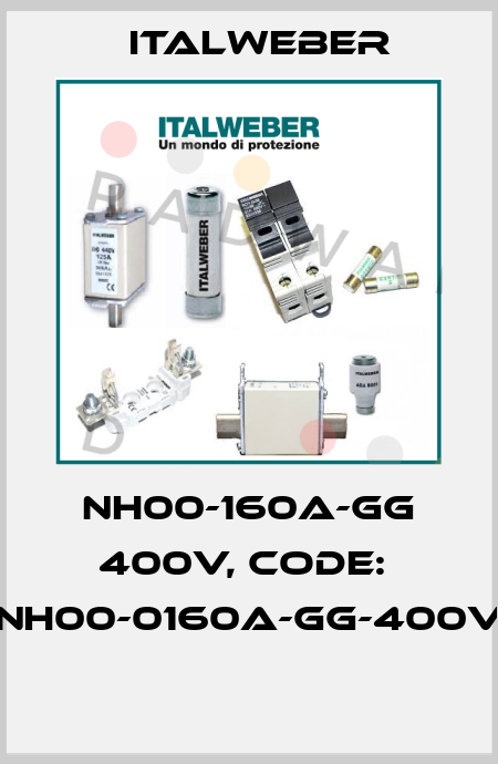 NH00-160A-GG 400V, CODE:  NH00-0160A-GG-400V  Italweber