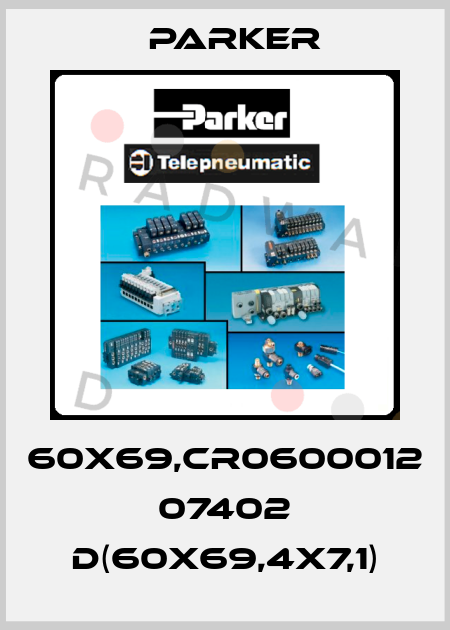 60X69,CR0600012 07402 D(60X69,4X7,1) Parker