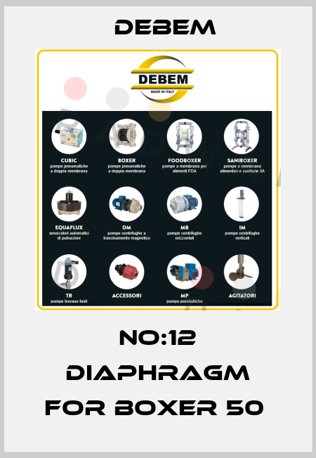 NO:12 DIAPHRAGM FOR BOXER 50  Debem