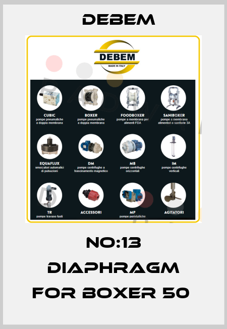 NO:13 DIAPHRAGM FOR BOXER 50  Debem