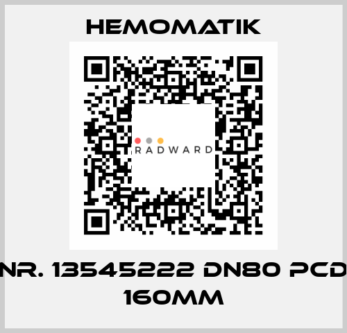 NR. 13545222 DN80 PCD 160MM Hemomatik