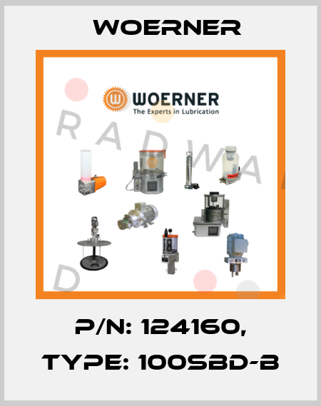 P/N: 124160, Type: 100SBD-B Woerner