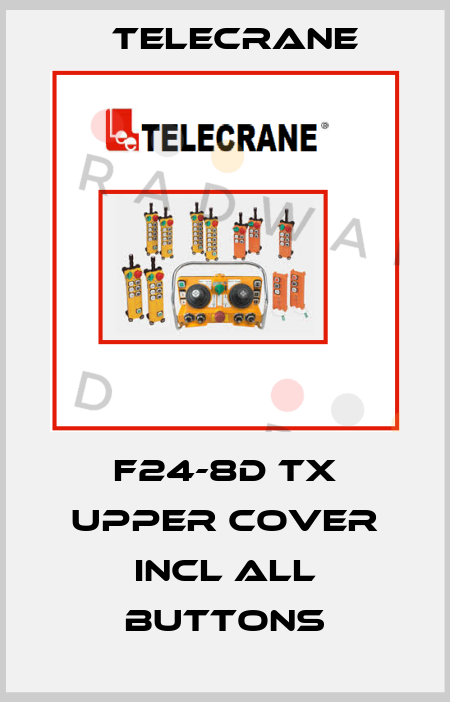 F24-8D TX UPPER COVER INCL ALL BUTTONS Telecrane
