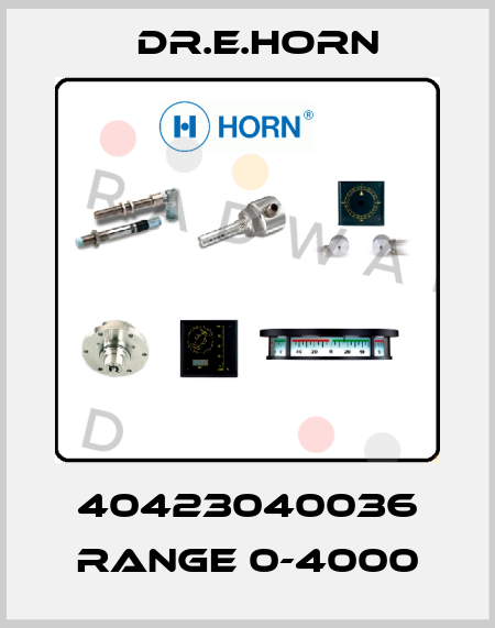 40423040036 Range 0-4000 Dr.E.Horn