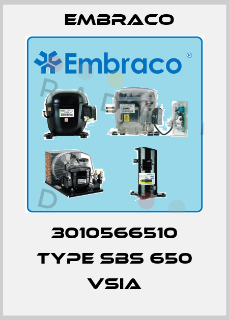 3010566510 Type SBS 650 VSIA Embraco