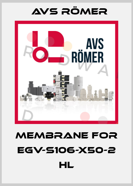 Membrane for EGV-S106-X50-2 HL Avs Römer