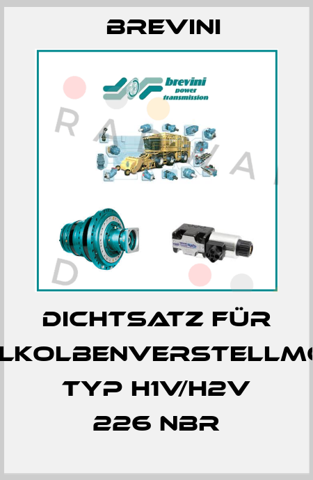 Dichtsatz für Axialkolbenverstellmotor Typ H1V/H2V 226 NBR Brevini