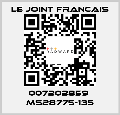 007202859  MS28775-135 LE JOINT FRANCAIS
