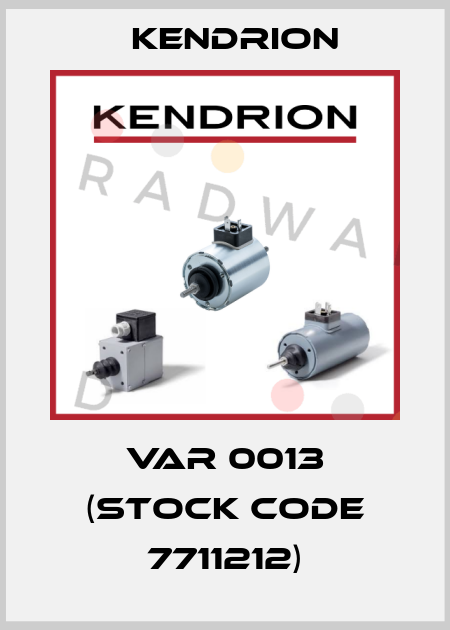 VAR 0013 (stock code 7711212) Kendrion