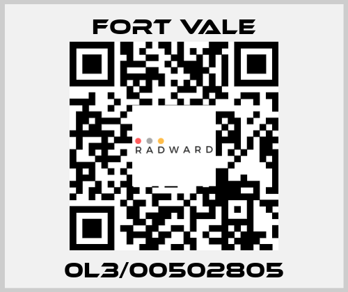 0L3/00502805 Fort Vale