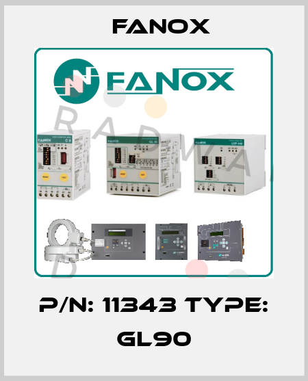 P/N: 11343 Type: GL90 Fanox